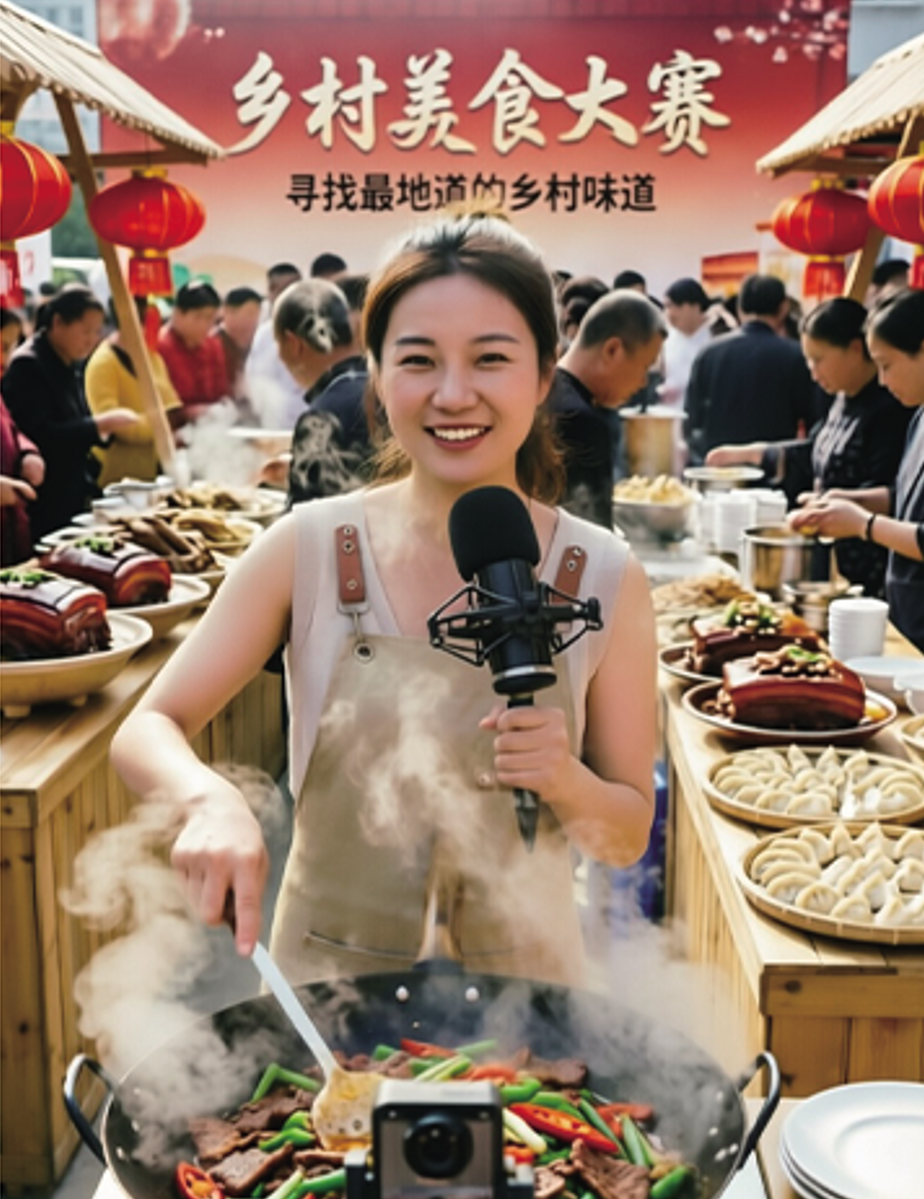 网络美食博主组